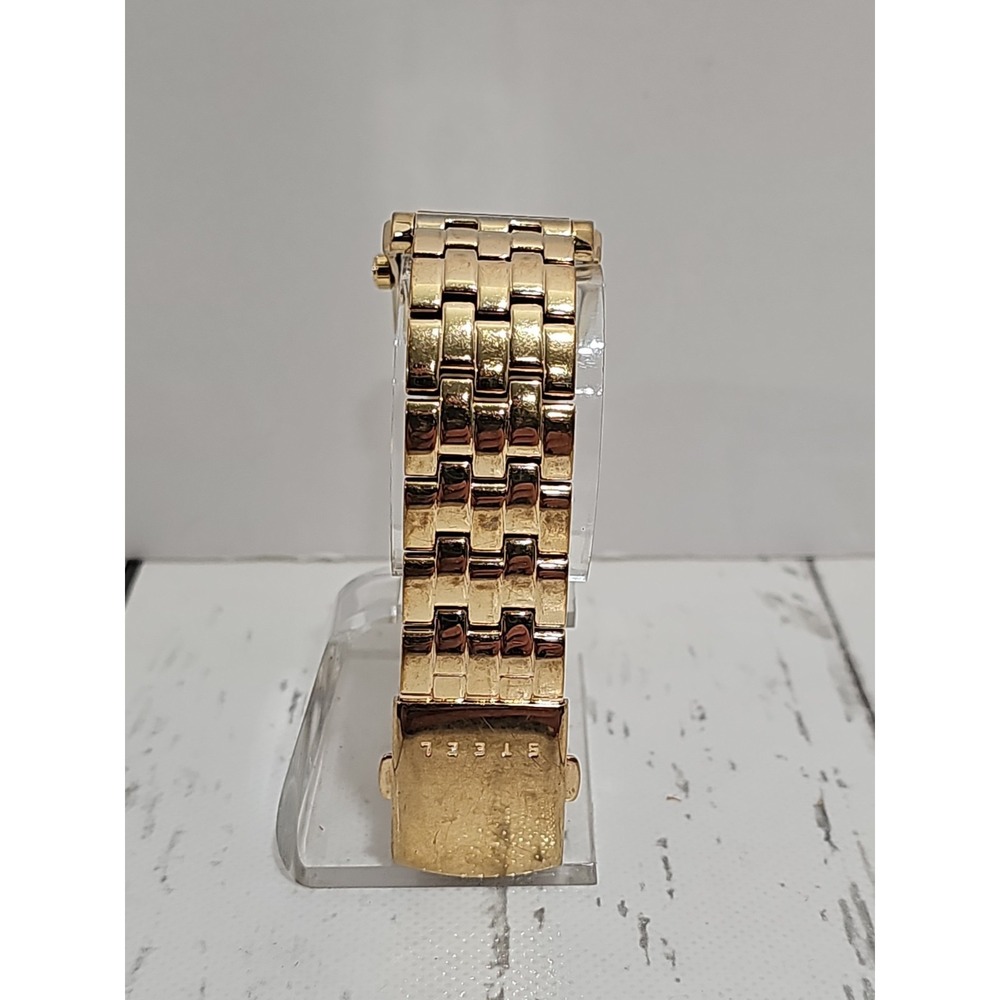 GUESS Steel Gold-Tone Rectangle Watch - Picture 7 of 10